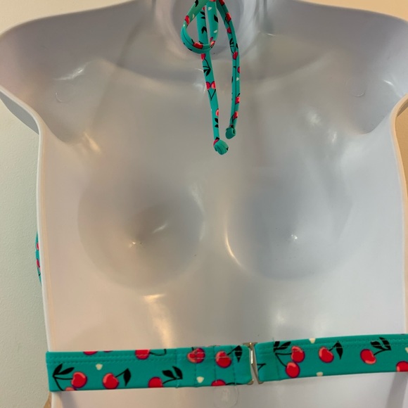 Junior Retro Halter With Tie Push Up Swim Wear - Picture 6 of 6